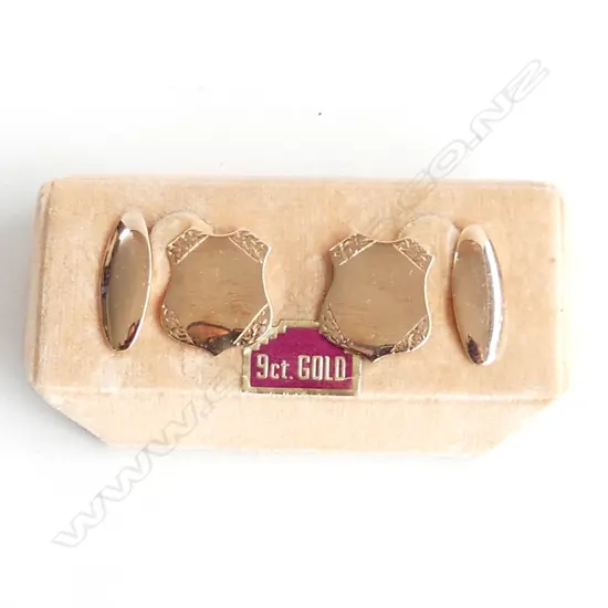  9CT GOLD CUFFLINKS 4GM 