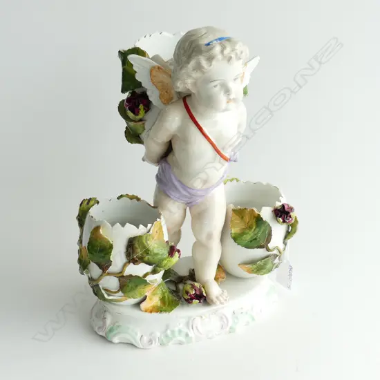 LG VINTAGE MEISSEN CHERUB FIGURE  H. 290mm