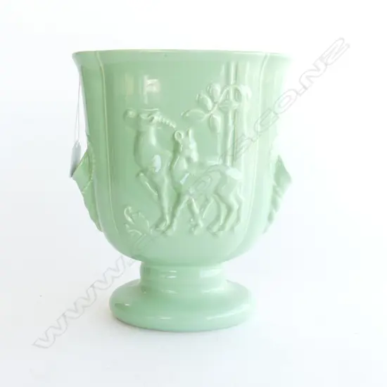 LG GREEN GLAZED ENGLISH VASE #105 H.255mm