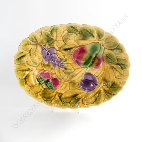 SARREGUEMINES MAJOLICA OVAL DISH 320x240mm