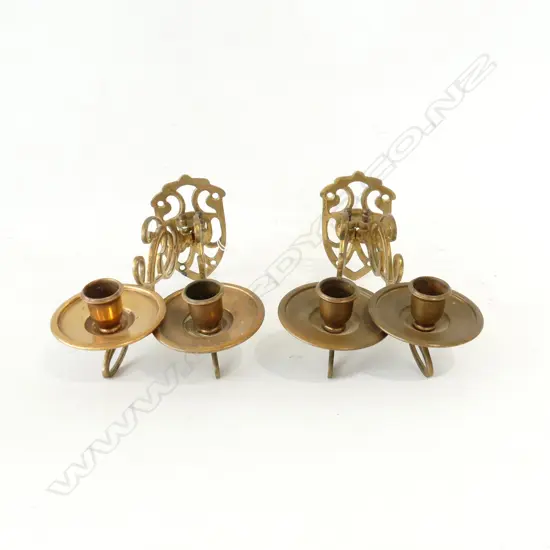 PR COPPER & BRASS CANDLE WALL SCONCES L. 200mm