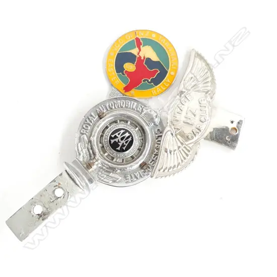 THREE CAR MASCOTS, AA A,TARANAKI AND VINTAGE.