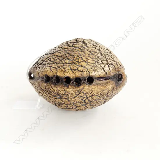 NZ POTTERY SEDGE VASE, LEN CASTLE ? DIA 135mm