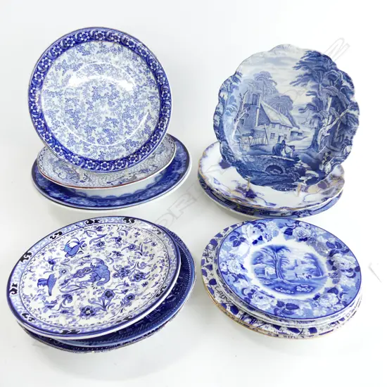 15 ASST. B/W PLATES 265mm dia