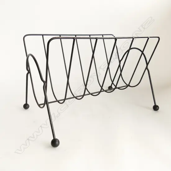MID CENTURY ATOMIC MAGAZINE RACK L.420mm