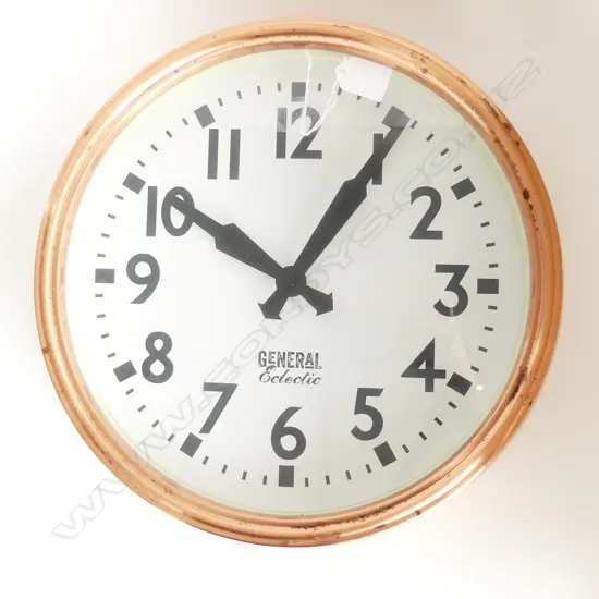VINTAGE STYLE 'GENERAL ECLECTIC' WALL CLOCK - NOT WORKING 380mm dia