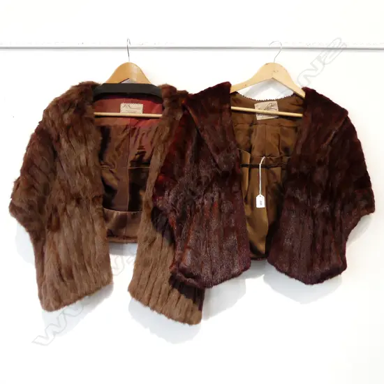 2 FUR STOLES; STERNS & HARTMAN