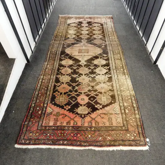 HAND KNOTTED WOOL PILE RUG 2900x1130mm