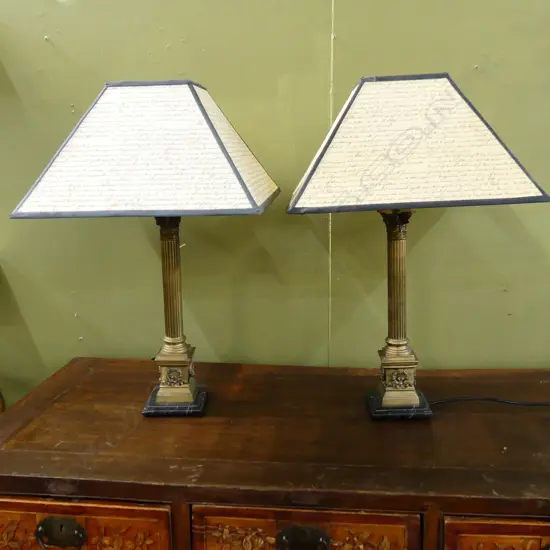 PR BRASS COLUMN LAMPS H.670mm