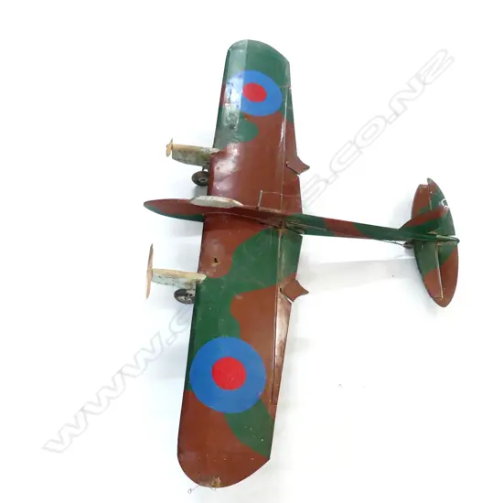 LARGE 1940'S BALSA WOOD MODEL AEROPLANE CEILING HANGER 1320MM