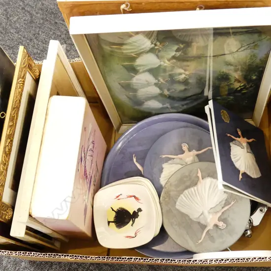 BOX LOT BALLET PRINTS ETC