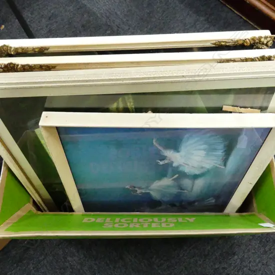 BOX LOT 8 LG RETRO BALLET PRINTS