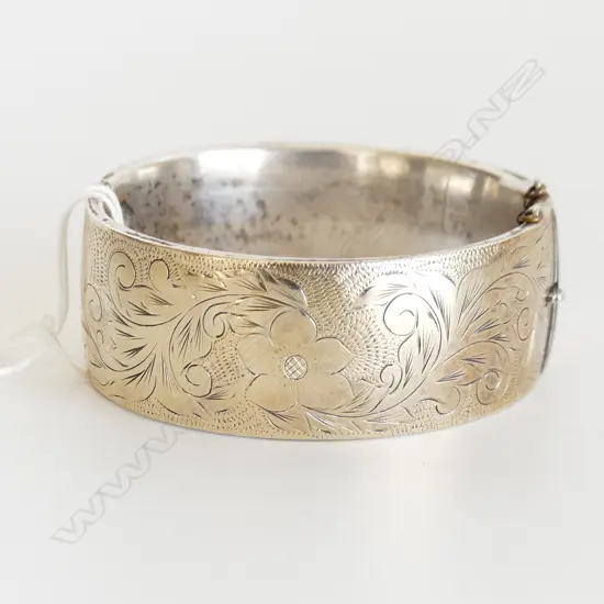 SILVER GILT BANGLE 43.1 GRAMS
