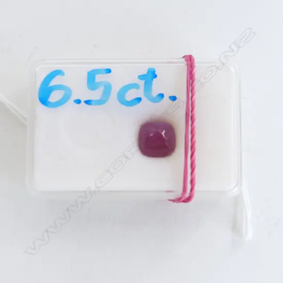 6.5CT SQUARE RUBY CABOCHON