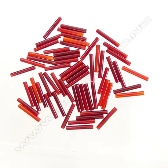 BAG CARNELIAN TUBE PCS WITH HOLES 