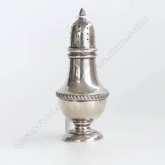 S/SILVER PEPPERETTE H120MM 78grms B'HAM 1935