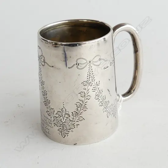  Stg Silver Christening cup Birmingham 1909 63gms           