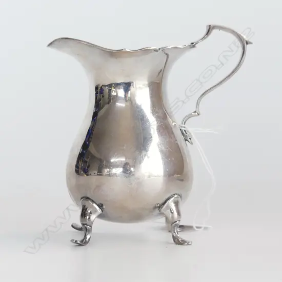 S/SILVER CREAM JUG H120MM 122grms SHEFFIELD 1921