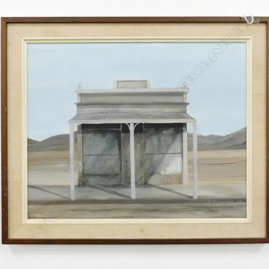 OIL ON BOARD COUNTRY STORE SIGNED N MAWHINNEY 1979 L600 H500MM