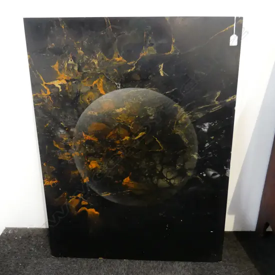 LG SIGNED ARTWORK 'EMERGENCE' MIXED MEDIA ON BOARD 1015x765mm