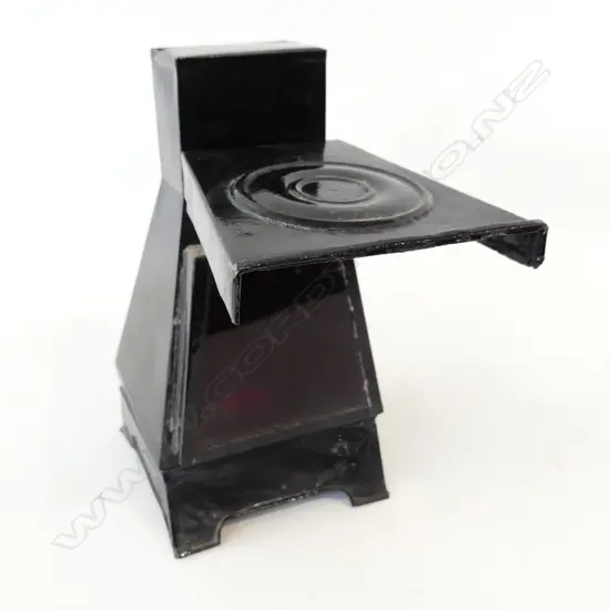 ANTIQUE SIGNAL LAMP WITH TWO GLASS SIGNALS, ONE RED, ONE AMBER H. 240mm