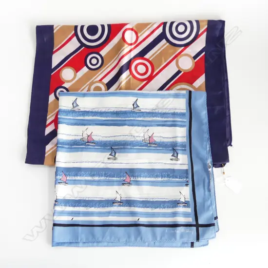 LAURA ASHELY SILK SCARF L250MM & JAQUES PIAGET SCARF L500MM