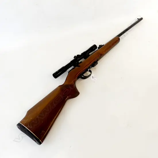 #FIREARMS LICENSE REQUIRED. CBC .22CAL RIFLE. 'CURTO-LONGO' w telescopic sight 'MOD122'
