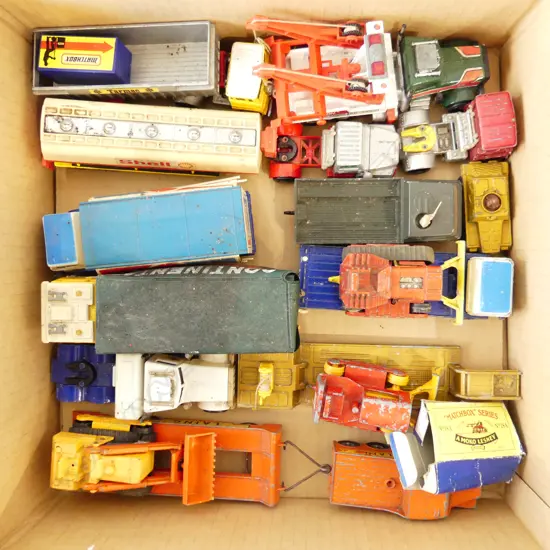BOX LOT 15 PLUS VINTAGE MATCHBOX TOYS UNBOXED 