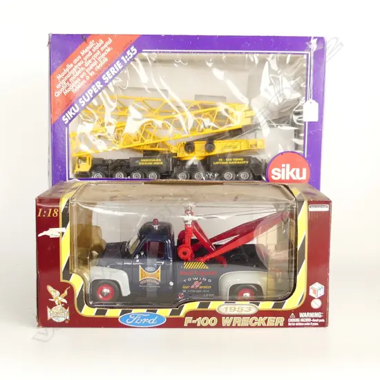BOXED SIKU HERCULES MODEL CRANE L460MM & BOXED  1953 FORD TOW TRUCK L400MM