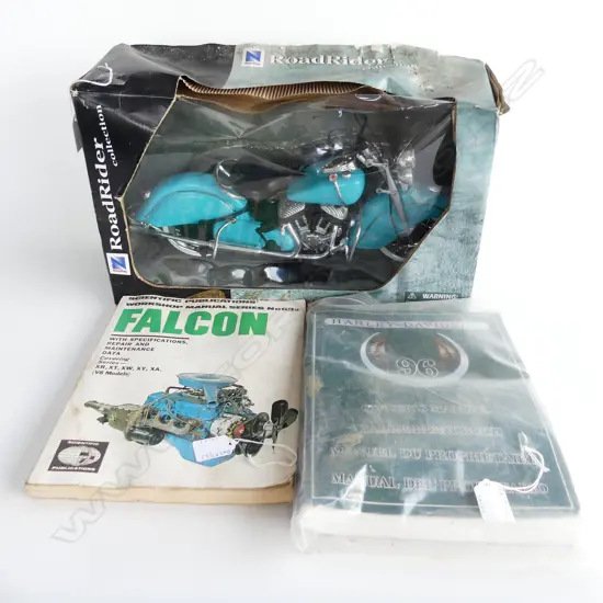 HARLEY DAVIDSON OWNERS MANUAL  FALCON MANUAL & BOXED INDIAN MOTORCYCLE MODEL L420MM