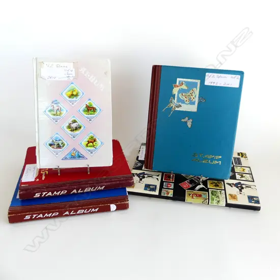 5 ALBUMS OF NZ POSTAGE STAMPS; 1992, 1992, - 2001, 2002-2014, 2015 -, CHRISTMAS/ HEALTH