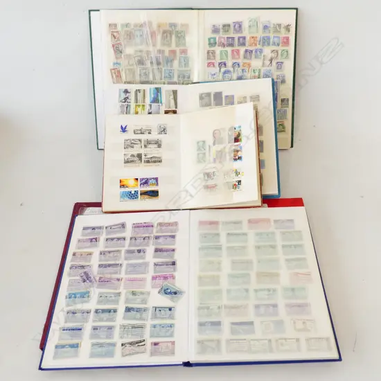 6 ALBUMS STAMPS, USA & CANADA