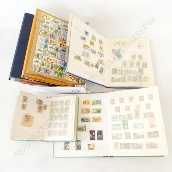 ASST STAMP ALBUMS, NZ & WORLD + FDC'S
