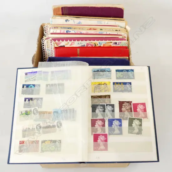 19 ASST STAMP WORLD STAMPS IN ALBUMS 