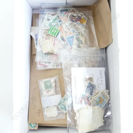 BOX EUROPEAN POSTAGE STAMPS 