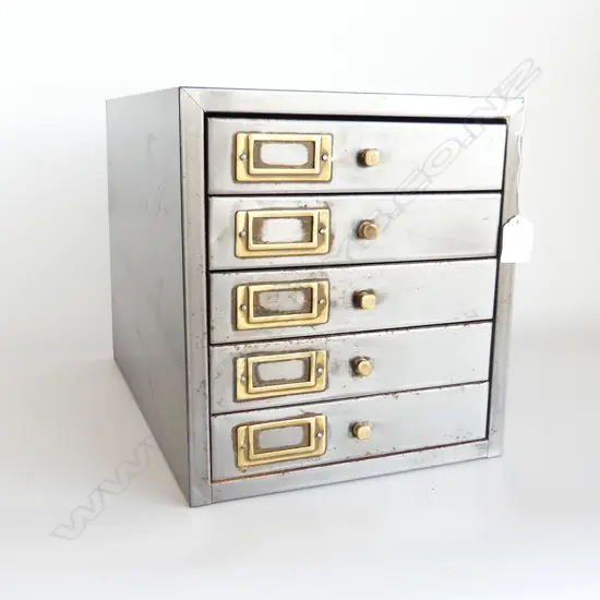 METAL 5 DRAWER COLLECTORS CABINET 260x380x285mm