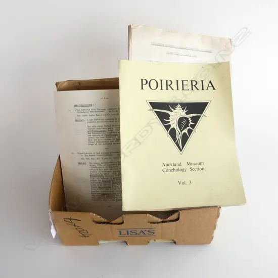 BOX ASST AUCKLAND MUSEUM CONCHOLOGY BOOKLETS 