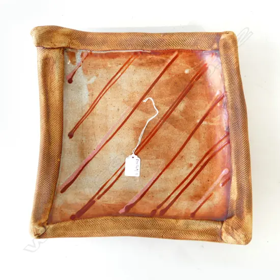STUDIO POTTERY SQUARE DISH 330x330mm