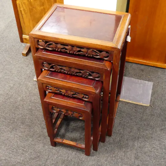 NEST OF 4 ORIENTAL TABLES