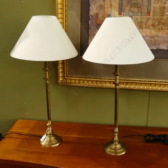 PR LAURA ASHLEY BRASS LAMPS H.610mm