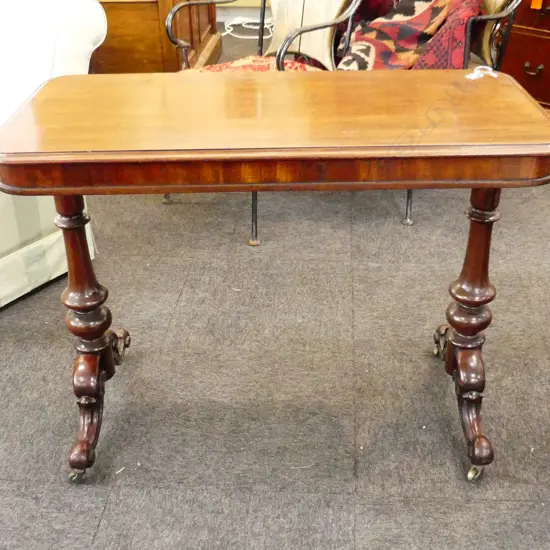 VICTORIAN MAHOGANY SIDE TABLE 980 x 500 x 730mm