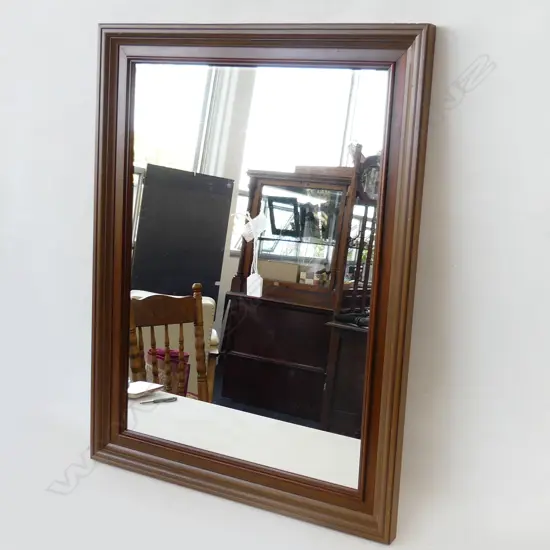 WOODEN FRAMED MIRROR 760x570mm