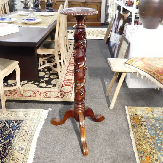 CARVED PLANT STAND H.1100mm