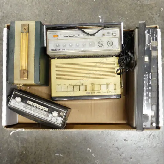 BOX OF 5 OLD RADIOS