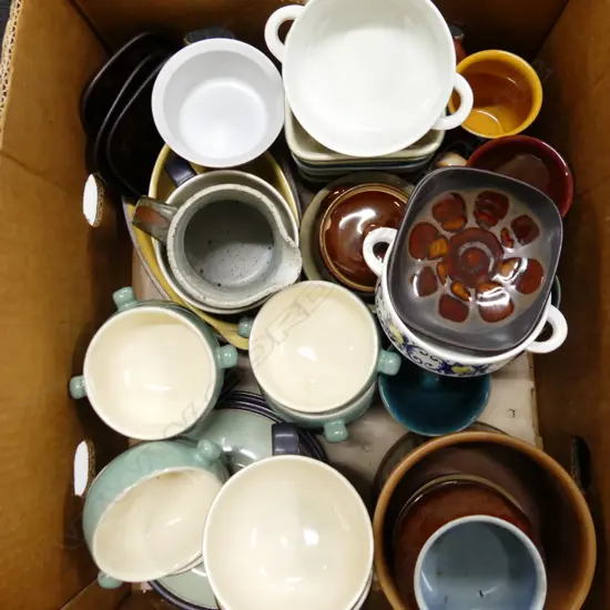 BOX LOT ASST. STONEWARE; DENBY ETC
