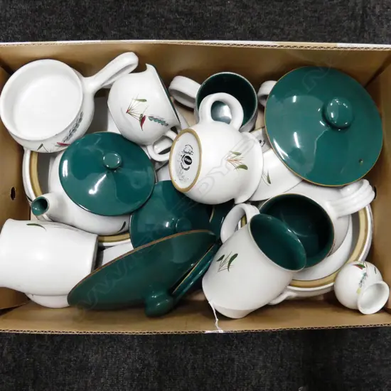 DENBY 'GREENWHEAT' PATTERN PART DINNER SET