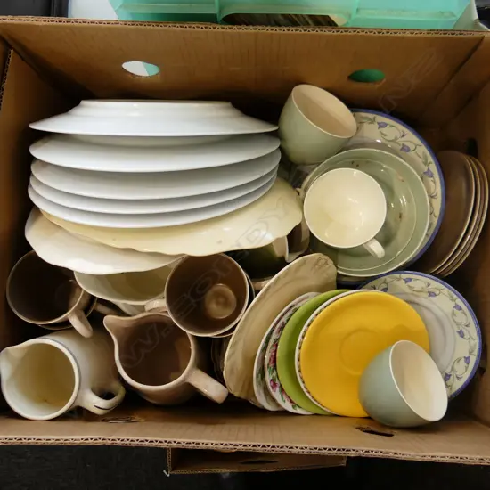 BOX LOT ASST. CHINA; POOLE ETC