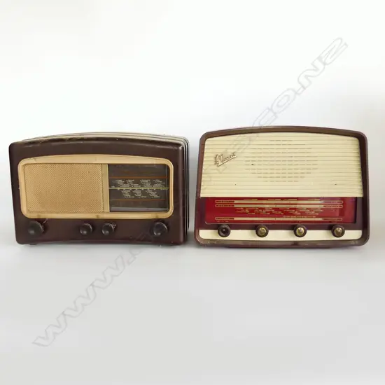 2 LG VINTAGE RADIOS; G. MARCONI, COSSOR 'MELODY MAKER'