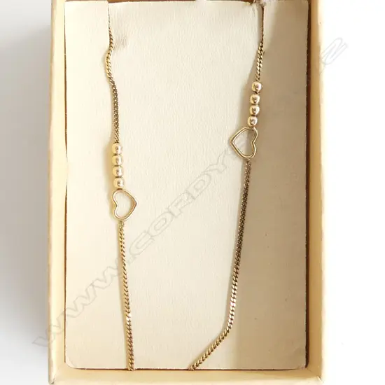 9CT GOLD ANKLE BRACELET 1.85GMS 