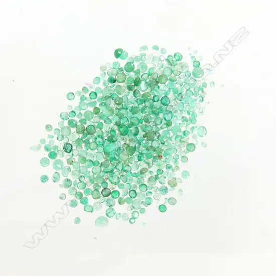 BAG 20CT FACTED EMERALDS A/F